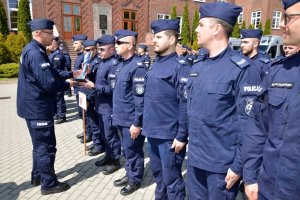 Wręczenie nagród dla zdobywców II. miejsca, reprezentacji OPP Białystok.