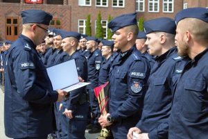 Wręczenie nagród dla zdobywców I. miejsca, reprezentacji OPP Poznań.