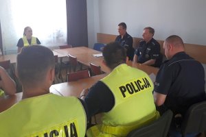 Odprawa do służby w Komisariacie Policji w Darłowie.