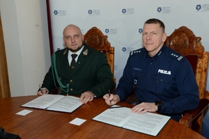 Komendant SP Słupsk oraz Łowczy Okręgowy