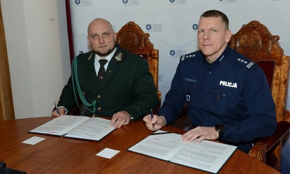 Komendant SP Słupsk oraz Łowczy Okręgowy