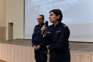 Policjantki prowadzące szkolenie