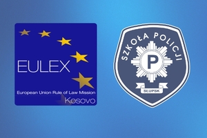 logo misji EULEX i Szkoły Policji w SŁupsku