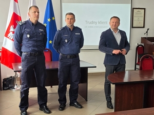 komendant szkoły, zastępca komendanta szkoły i starosta sławieński