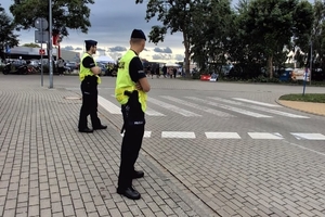Służby na terenie Kołobrzegu.