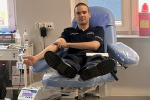 Akcja policyjnych krwiodawców.