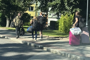 Przyjazd słuchaczy.
