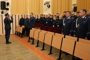 Meldunek o zakończeniu uroczystości.