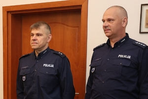 Podkom. Krzysztof Frankowski i asp,szt. Jacek Radziuk.