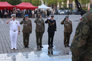Słupskie obchody 87. rocznicy wybuchu II wojny światowej przy pomniku Żołnierza Polskiego.